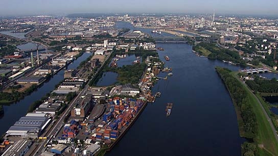 Die Elbe von oben