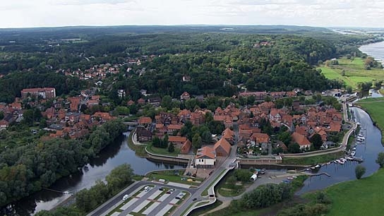 Die Elbe von oben