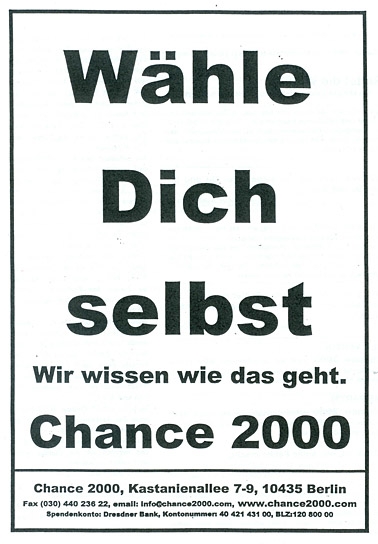 "Chance 2000 - Abschied von Deutschland", © Filmgalerie 451