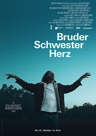 Teaserplakat von "Bruder Schwester Herz" (2019); Quelle: Kinostar Filmverleih, DFF