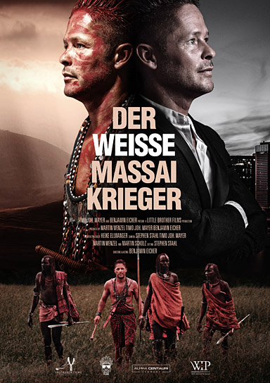 Filmplakat von "Der weiße Massai Krieger" (2019); Quelle: Alpha Centauri Studios, DFF, © 2019 Alpha Centauri Studios