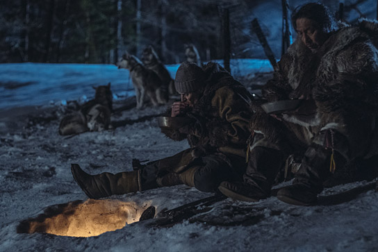 Willem Dafoe (links) in "Siberia" (2020); Quelle: Port au Prince Pictures, DFF, © Port au Prince Pictures 2020, Federico Vagliati