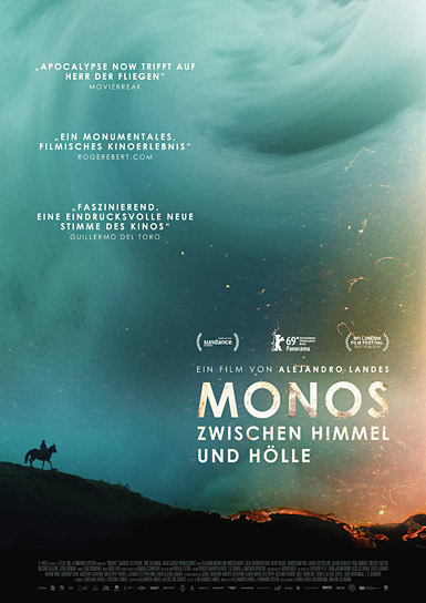 Filmplakat von "Monos - Zwischen Himmel und Hölle" (2019); Quelle: DCM Film Distribution, DFF, © DCM