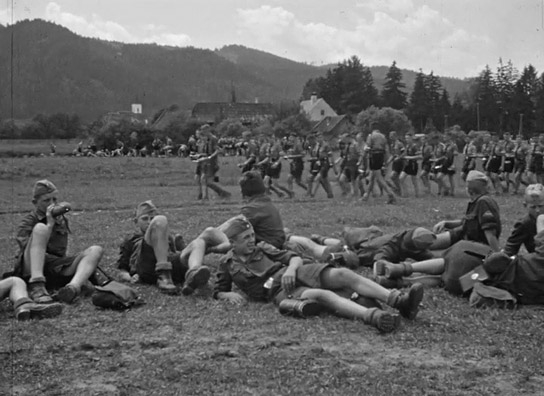 Screenshot aus "Die Schlacht am Grünen See - Teil 1" (1940); Quelle: SLUB Dresden, © SLUB Dresden, Filmverband Sachsen (Dresden), Hirsch Film (Dresden)