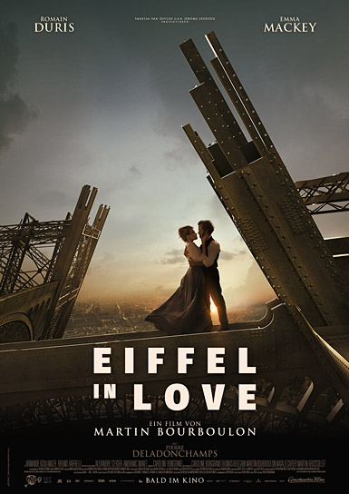 Filmplakat von "Eiffel in Love" (2021); Quelle: Constantin Film Verleih, DFF, © 2021 Constantin Film Verleih GmbH