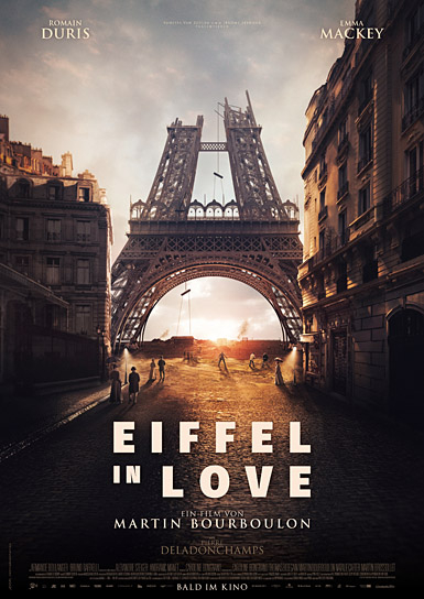 Teaserplakat von "Eiffel in Love" (2021); Quelle: Constantin Film Verleih, DFF, © 2021 Constantin Film Verleih GmbH