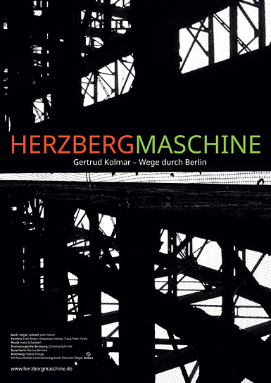 Filmplakat von "HERZBERGMASCHINE #1 Gertrud Kolmar - Wege in Berlin" (2019); Quelle: Sven Boeck, © Sven Boeck