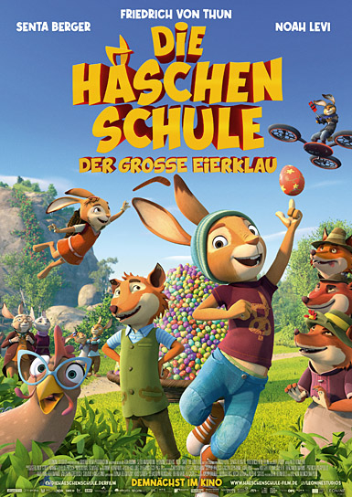 Filmplakat von "Die Häschenschule - Der große Eierklau" (2021); Quelle: LEONINE Distribution, DFF