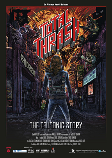 Filmplakat von "Total Thrash - The Teutonic Story" (2022); Quelle: mindjazz pictures, DFF