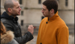 Nadav Lapid, Tom Mercier (v.l.n.r.) bei den Dreharbeiten zu "Synonymes" (2019); Quelle: Grandfilm, DFF, © Guy Ferrandis, SBS Films