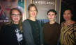 Jutta Feit (jip film), Eva Blondiau (Produzentin Color of May), Veronika Glasnunowa (Regisseurin), Julia Irene Peters (jip film) (v.l.n.r., "Langes Echo", 2017)