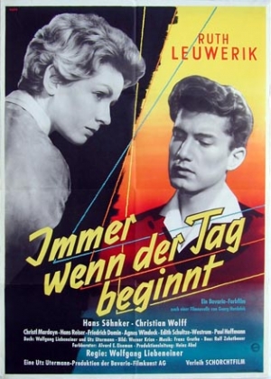 Filmplakat | Immer Wenn Der Tag Beginnt | Filmportal.de