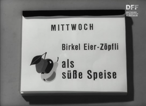 Screenshot aus " Birkel (Nr. 1a Eierzöpfli alle Tage)" (1960); Quelle: DFF