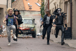 Samuli Jaskio, Johannes Holopainen, Chike Ohanwe, Max Ovaska (v.l.n.r.) in "Heavier Trip - Road to Wacken" (2024)